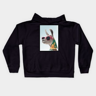 Holiday Fashion Lama Kids Hoodie